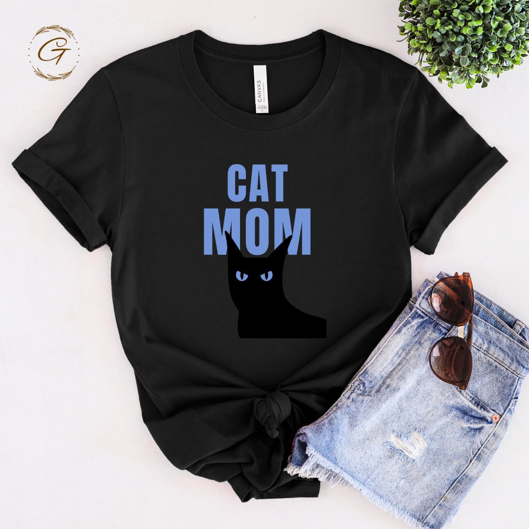 Cat Mom Shirt Soft & Stylish Comfy Pure Cotton Casual Tee
