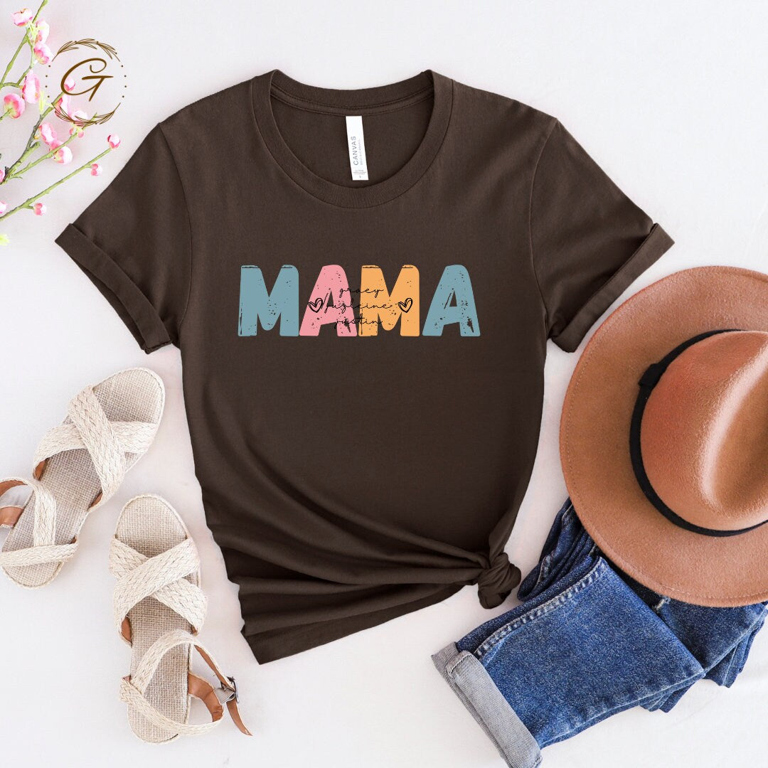 Mama Shirt Comfy Personalized Tee
