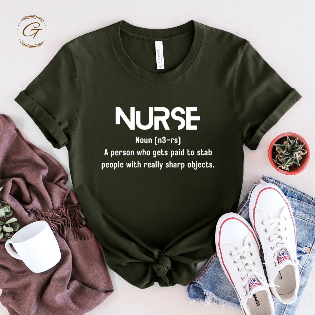 Nurse Shirt with Heartfelt 'Nurse' Noun Design Tee