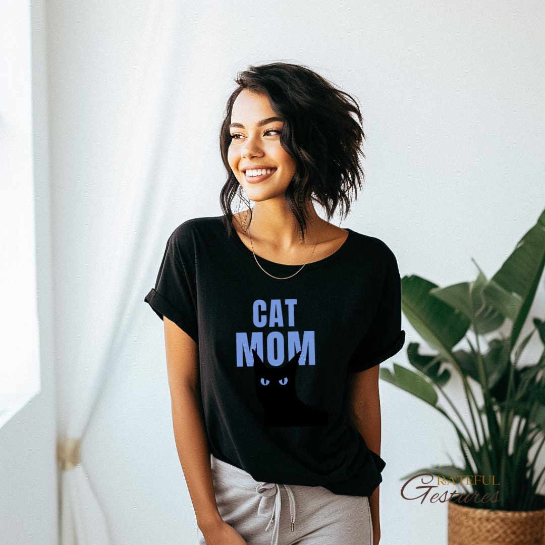 Cat Mom Shirt Soft & Stylish Comfy Pure Cotton Casual Tee
