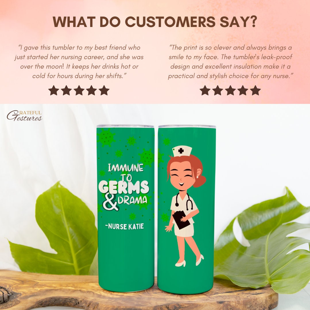 Custom Nurse Appreciation Week 20 oz Tumbler