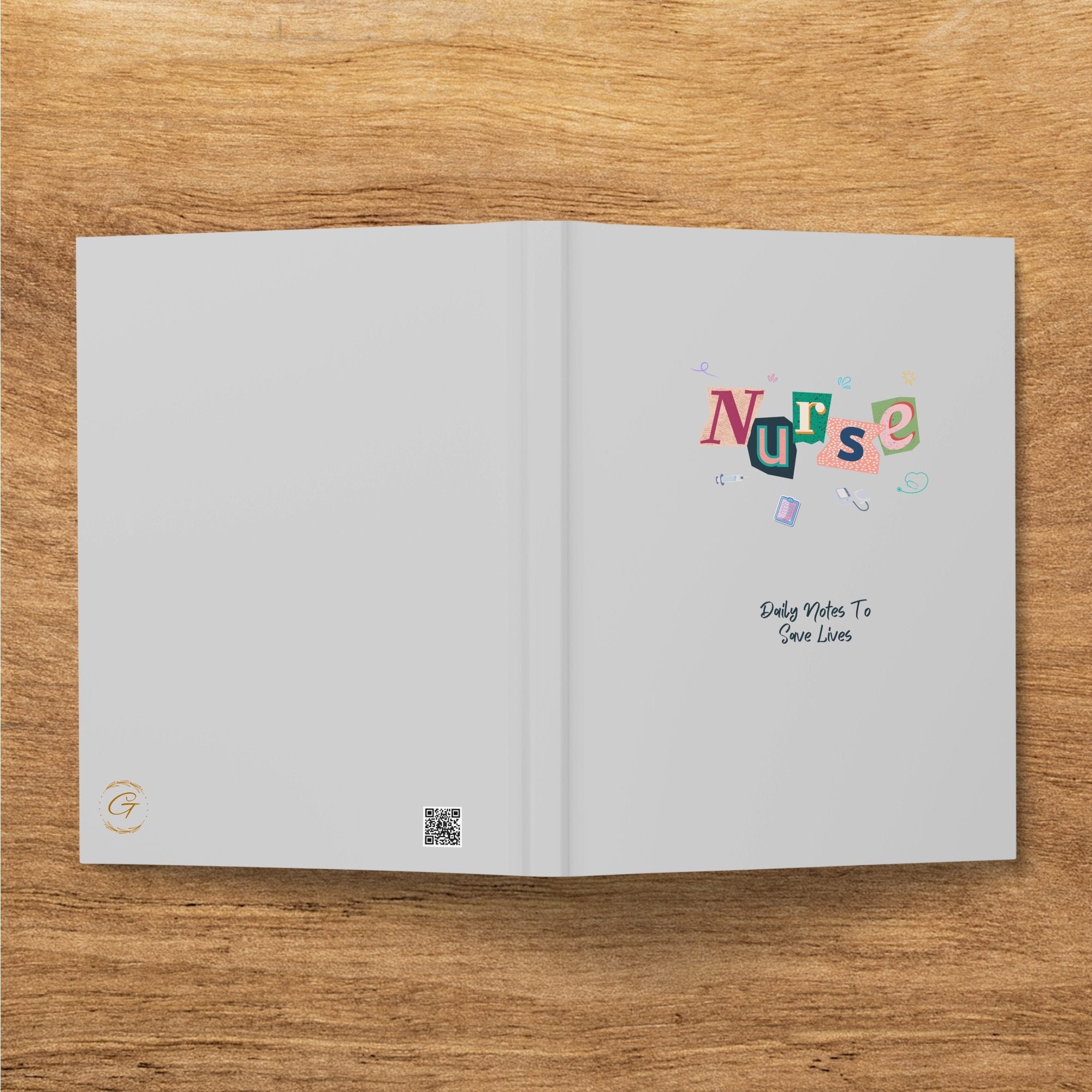 Nurse Themed Journal Notebook, Daily Notes to Save Lives